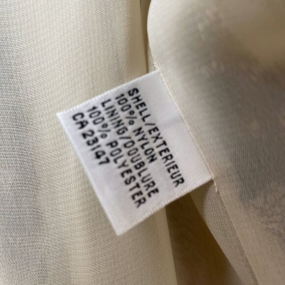 TALBOTS Black Lace Top Size 6 Evening Blouse Womens Light Cardigan Jacket - Picture 12 of 15